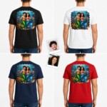 Mermaid Dreams Come True: Custom Photo Mermaid Couple Shirt T-shirts for Couple www.customywear.com 8