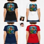 Mermaid Dreams Come True: Custom Photo Mermaid Couple Shirt T-shirts for Couple www.customywear.com 9