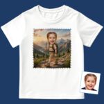 Personalized Girls Hiking Adventure Youth T-Shirt – Custom Outdoor Exploration Tee Girl's T-shirts www.customywear.com 3