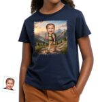 Personalized Girls Hiking Adventure Youth T-Shirt – Custom Outdoor Exploration Tee Girl's T-shirts www.customywear.com 5