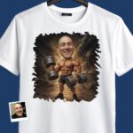 Personalized Gym Shirts – Vintage Muscle Workout Tee with Your Photo T-shirts For Men www.customywear.com 3