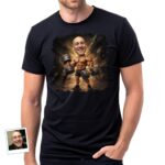 Personalized Gym Shirts – Vintage Muscle Workout Tee with Your Photo T-shirts For Men www.customywear.com 4