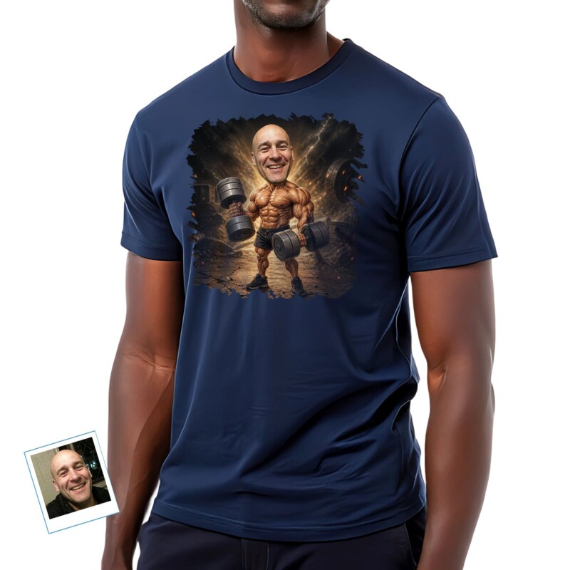 Personalized Gym Shirts – Vintage Muscle Workout Tee with Your Photo (17)