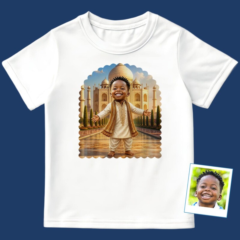Personalized Indian Boy Tee – Travel to India T-shirt for boys (11)