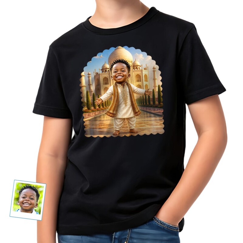 Personalized Indian Boy Tee – Travel to India T-shirt for boys (12)