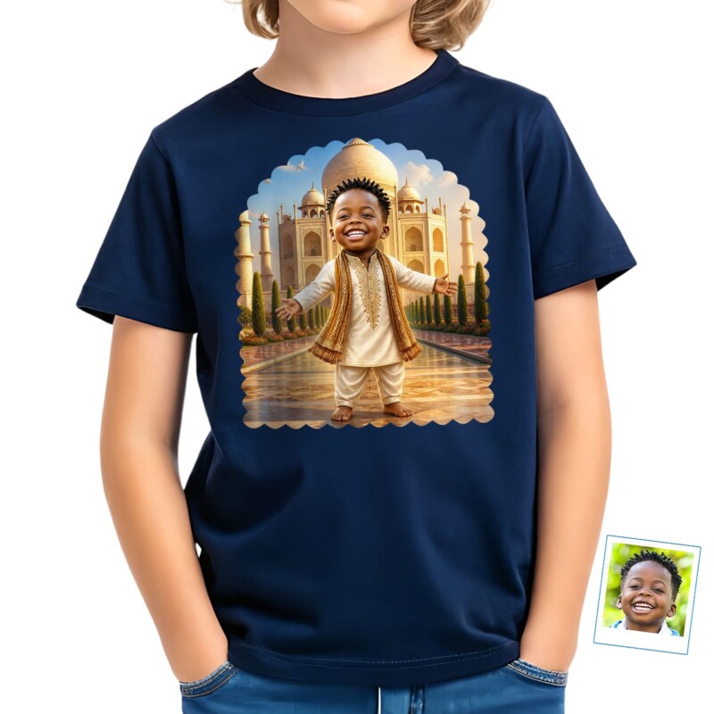 Personalized Indian Boy Tee – Travel to India T-shirt for boys (13)