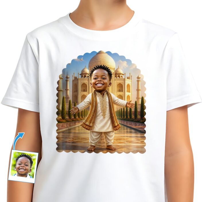 Personalized Indian Boy Tee - Travel to India T-shirt for boys (9)