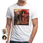 Personalized Japanese Couple Shirts – Custom Portrait Tees for Anniversary T-shirts for Couple www.customywear.com 5