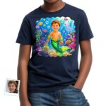 Personalized Mermaid Boy Ocean T-Shirt | Custom Underwater Adventure Tee Customywear www.customywear.com 5 Personalized Mermaid Boy Ocean T-Shirt | Custom Underwater Adventure Tee Boy's T-shirts www.customywear.com 5