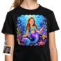 Personalized Mermaid Girl Youth T-Shirt Custom Underwater Adventure Tee (3)
