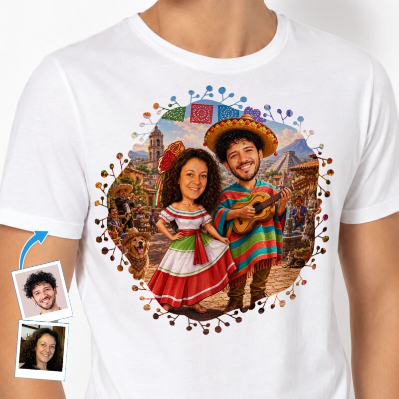 Personalized Mexican Couple Shirts | Custom Mexicana Matching Tees Customywear www.customywear.com Personalized Mexican Couple Shirts | Custom Mexicana Matching Tees T-shirts for Couple www.customywear.com