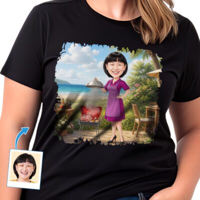 Personalized Women’s BBQ Shirt – Custom BBQ Lover Tees for mom, wife, girlfriend T-shirts for Women www.customywear.com