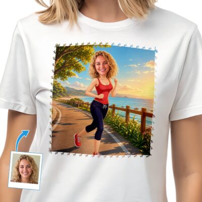 Personalized Women’s Jogging Shirt | Custom Running Tee T-shirts for Women www.customywear.com