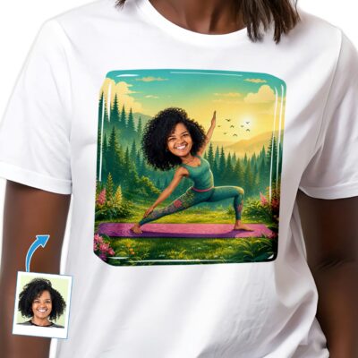 Personalized Yoga Shirt for Women | Custom Yoga Illustration Tee Customywear www.customywear.com Personalized Yoga Shirt for Women | Custom Yoga Illustration Tee T-shirts for Women www.customywear.com