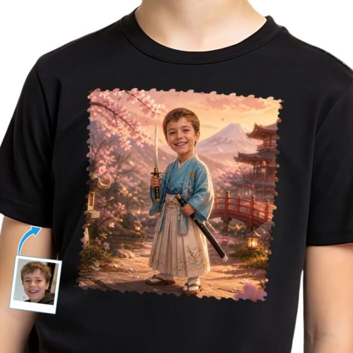 Samurai boy tee - Personalized Japan Travel Samurai Tee (1)