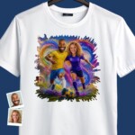 Soccer Couple Shirts: Match Your Love for the Game T-shirts for Couple www.customywear.com 3