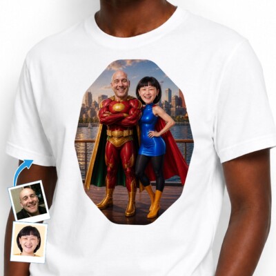 Superhero Couples Shirt – Personalized Matching Tees for Super Duos Customywear www.customywear.com Superhero Couples Shirt – Personalized Matching Tees for Super Duos T-shirts for Couple www.customywear.com