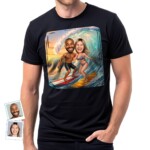 Surfing T-Shirt for Couple – Ride the Waves Together Customywear www.customywear.com 5 Surfing T-Shirt for Couple – Ride the Waves Together T-shirts for Couple www.customywear.com 5