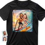 Surfing T-Shirt for Couple – Ride the Waves Together Customywear www.customywear.com 3 Surfing T-Shirt for Couple – Ride the Waves Together T-shirts for Couple www.customywear.com 3