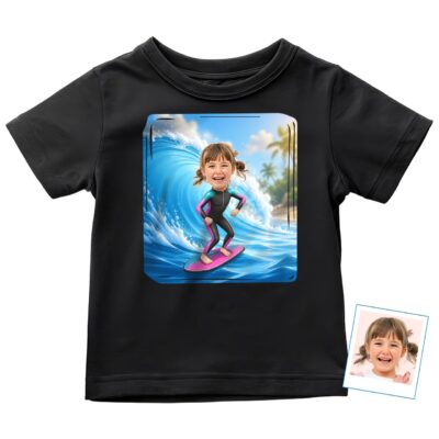 Surfing T-Shirt for Toddler Toddler Girl T-shirts www.customywear.com 2