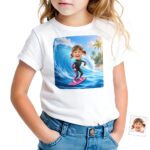 Surfing T-Shirt for Toddler Toddler Girl T-shirts www.customywear.com 5