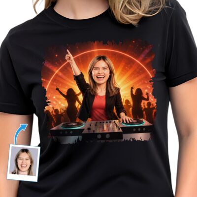 Women’s Personalized DJ T-shirt – Custom Graphic Shirt T-shirts for Women www.customywear.com