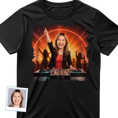 Women’s Personalized DJ T-shirt – Custom Graphic Shirt T-shirts for Women www.customywear.com 2