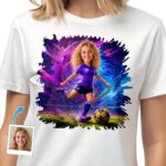Women’s Soccer Shirt: Custom Designed Soccer T-Shirts for Women | Personalized Sports Apparel T-shirts for Women www.customywear.com 2