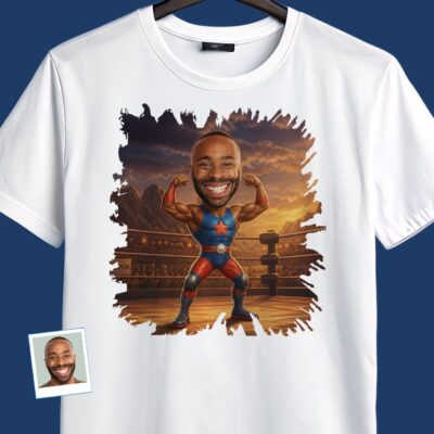 Wrestler man wrestling shirt T-shirts For Men www.customywear.com 2