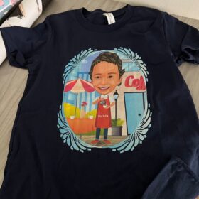 Customer photo review of T-shirt personnalisé pour enfant barista – T-shirt photo personnalisé pour jeunes by rebeccapschultz
